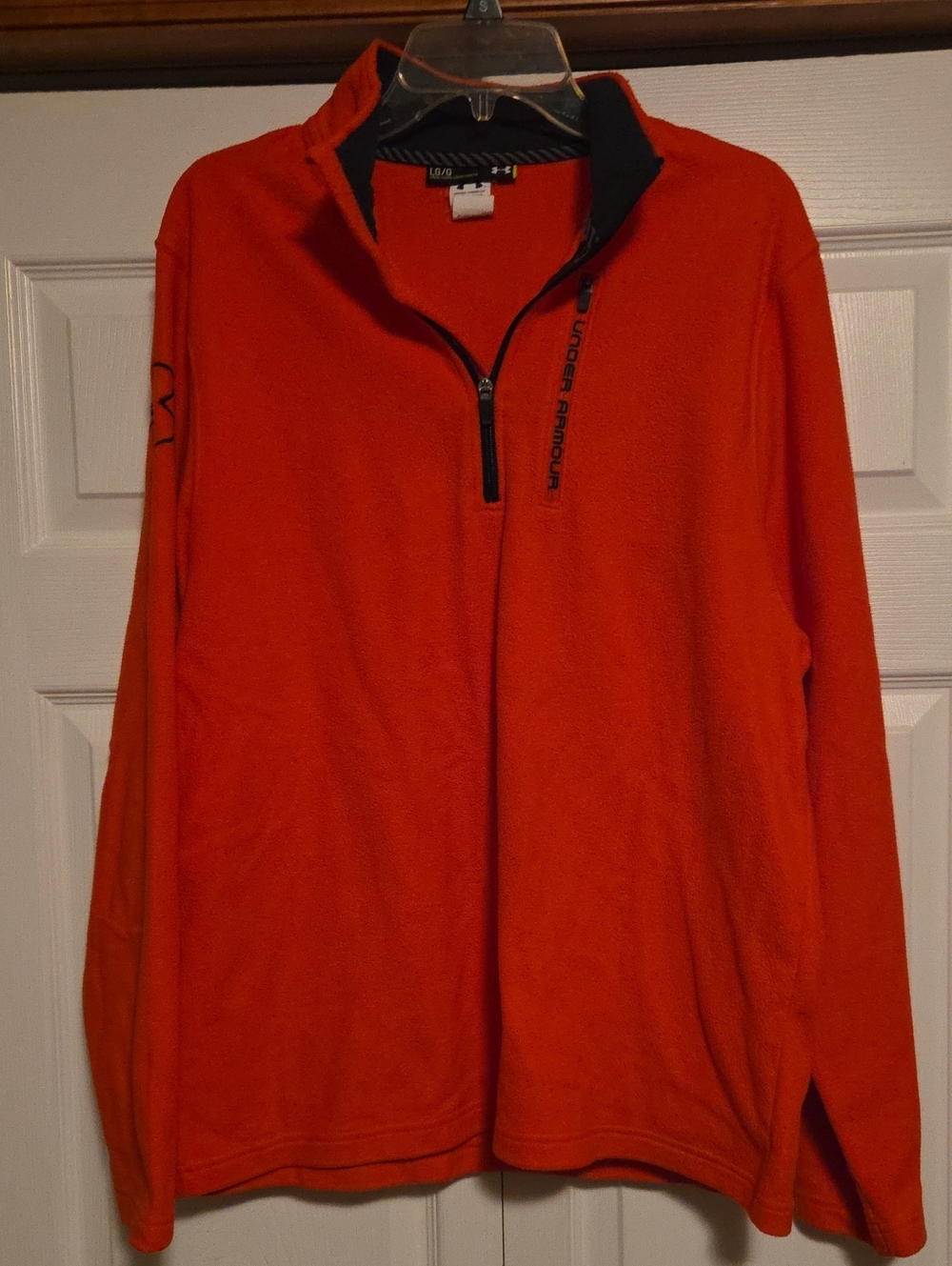Under Armour Orange Half-Zip Fleece Pullover
